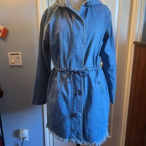 Forever 21 Denim Chambray Anorak Jacket